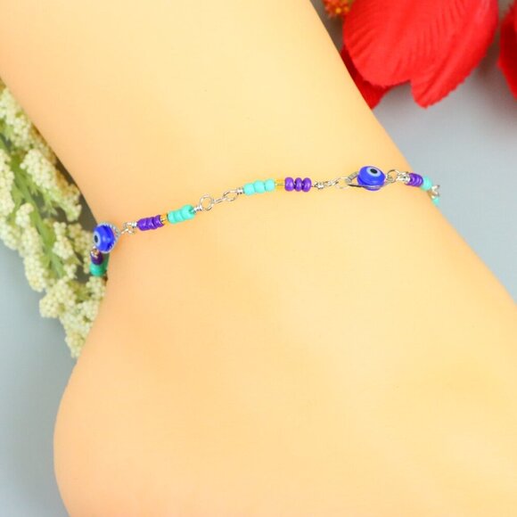 "Handmade Anklet – A Stylish Choice for Women, Thoughtful Gift Idea, EVCH1874 - Picture 4 of 10